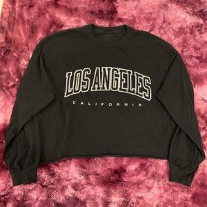 Brandy Melville LA Cropped Long Sleeve